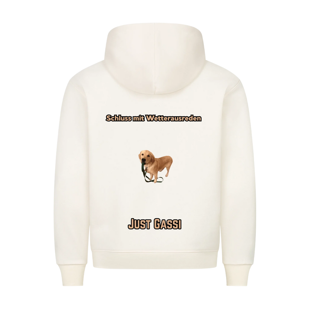 Schluss mit Wetterausreden! Premium-Hoodie, Unisex