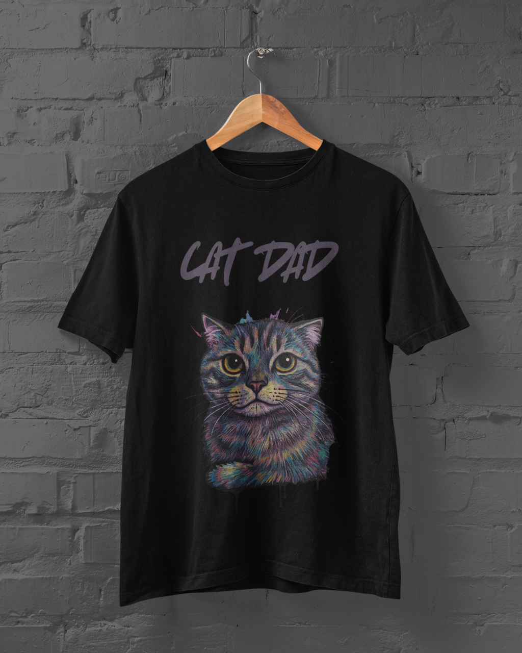 Cat Dad , Gen Ai , T-Shirt