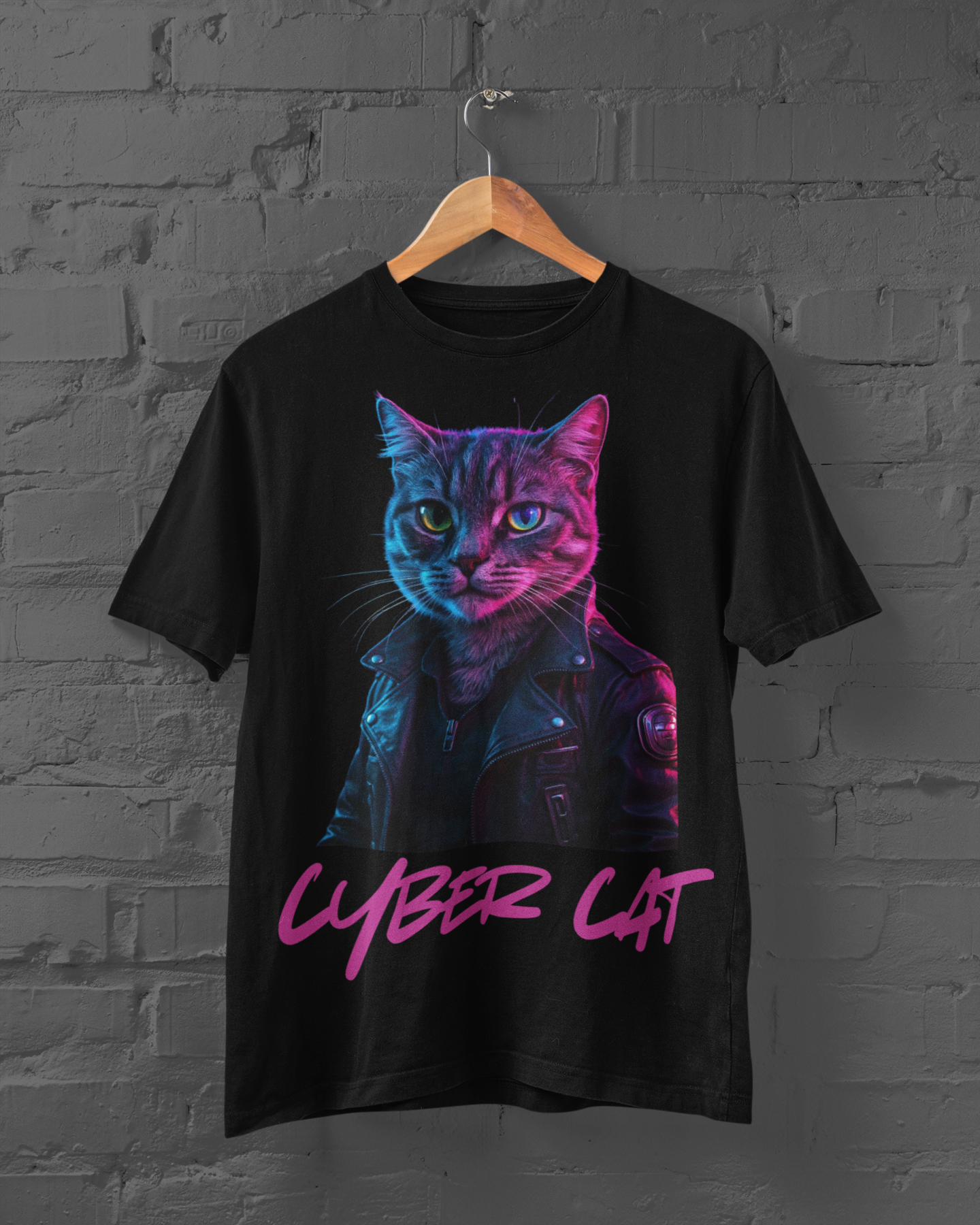 Cyber Cat , Gen AI , T-Shirt