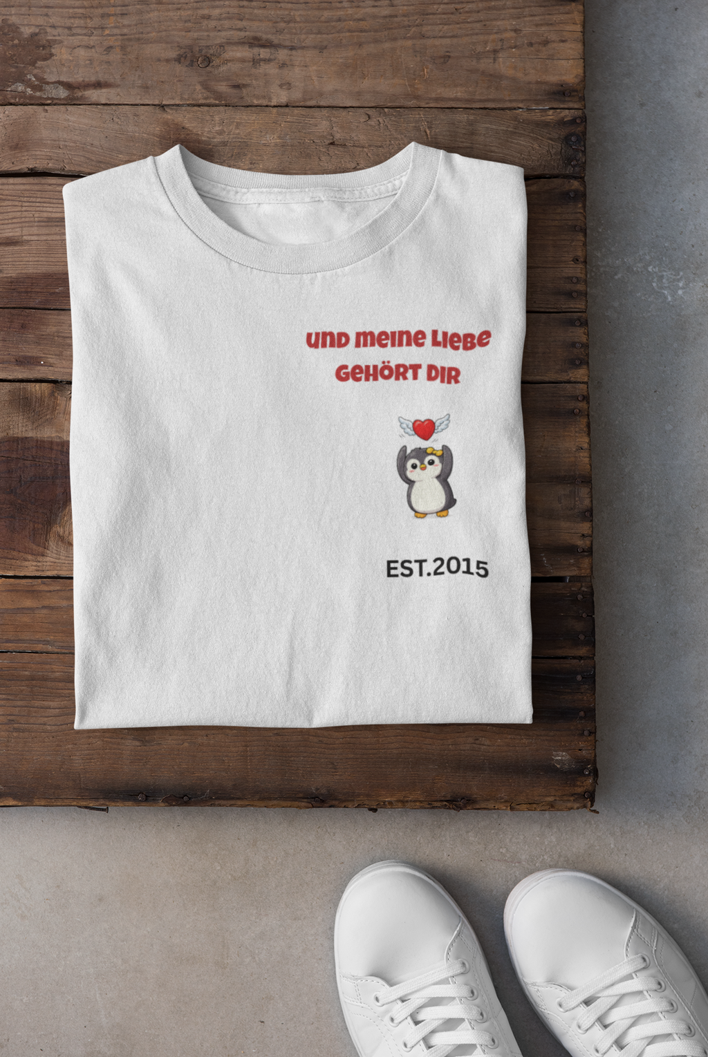 Valentinstag T-Shirt Pinguin 2