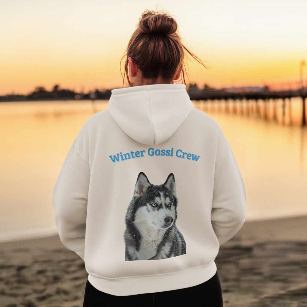 Winter Gassi Crew Premium Kapuzenpullover, Unisex